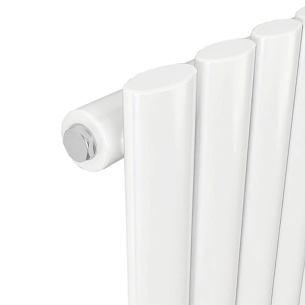 1800x590mm Vertical Single Oval Column Designer Radiator White