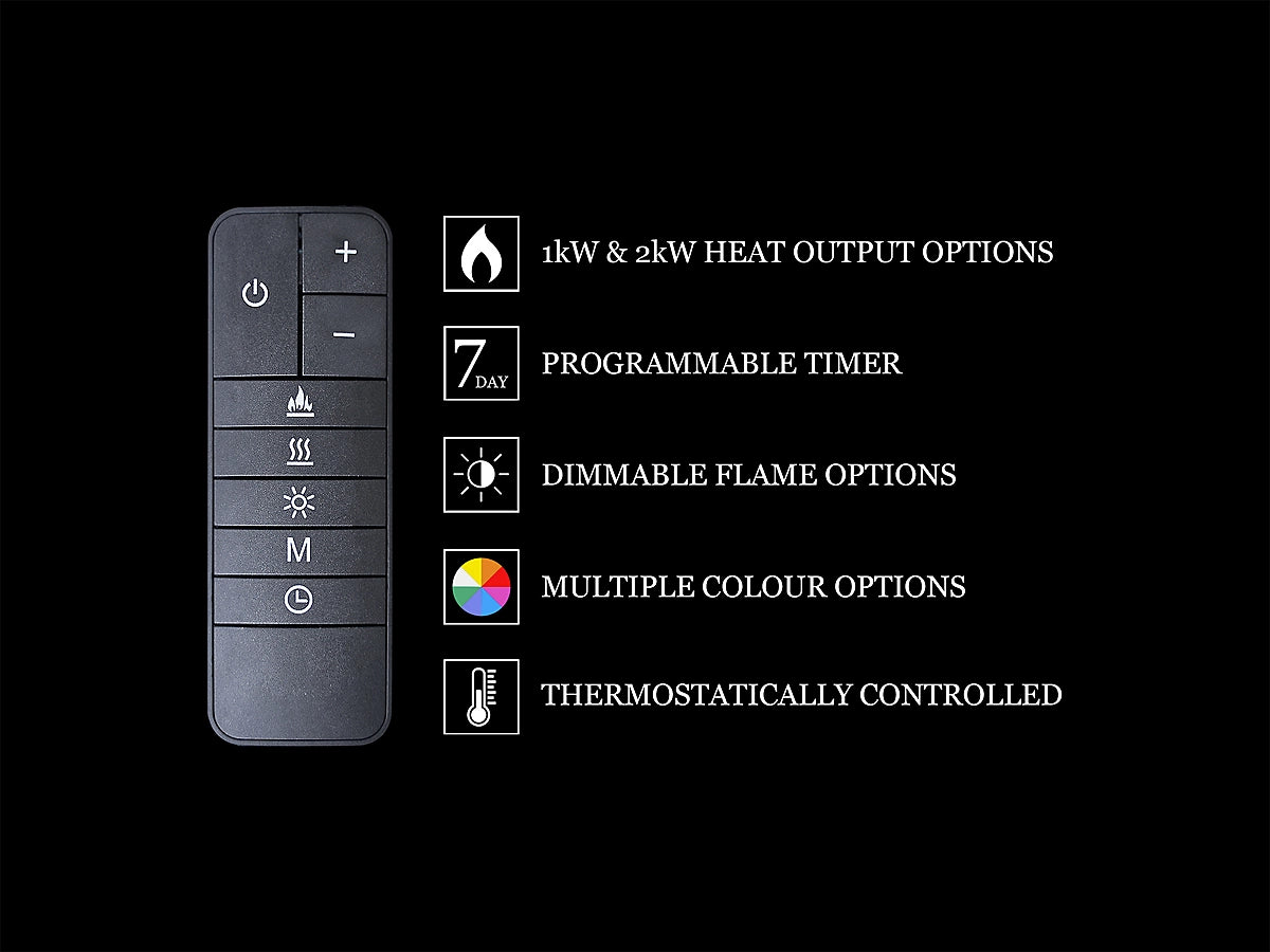 Acantha Ignis 1500 Panoramic Media Wall Electric Fire