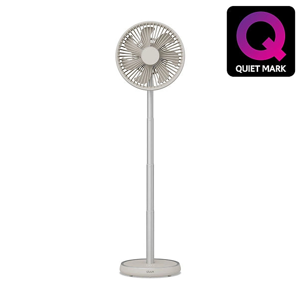 Duux Rize Stone Quiet Mark 8" 10W Desk fan