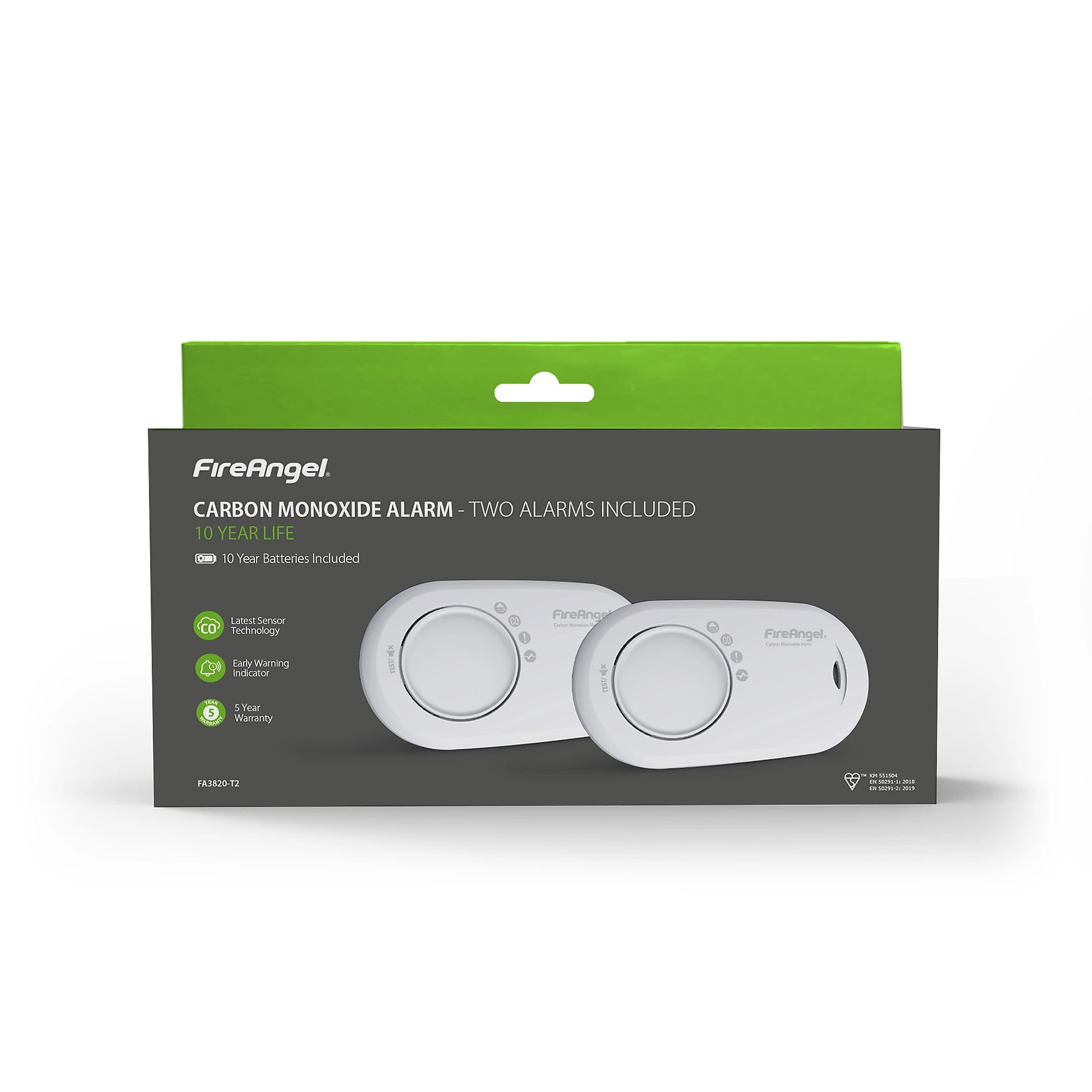 FireAngel SW1-R Interlinked Optical Smoke Alarm with 1-year battery