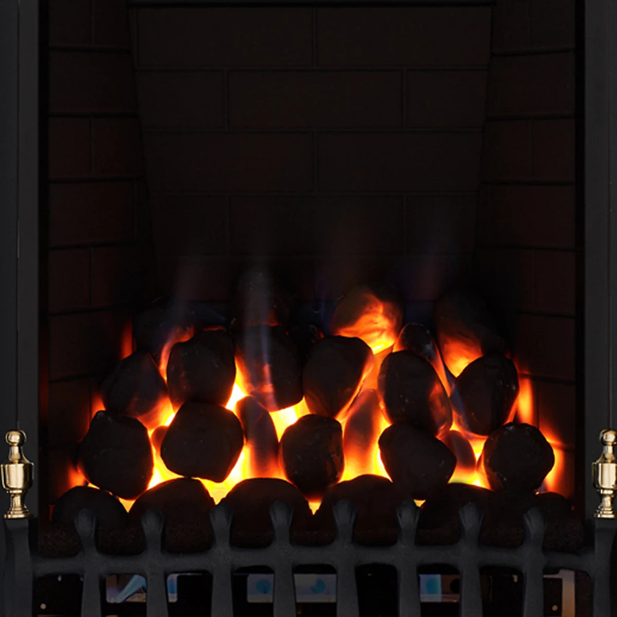 Focal Point Blenheim full depth Black Manual control 3.75kW Gas Fire