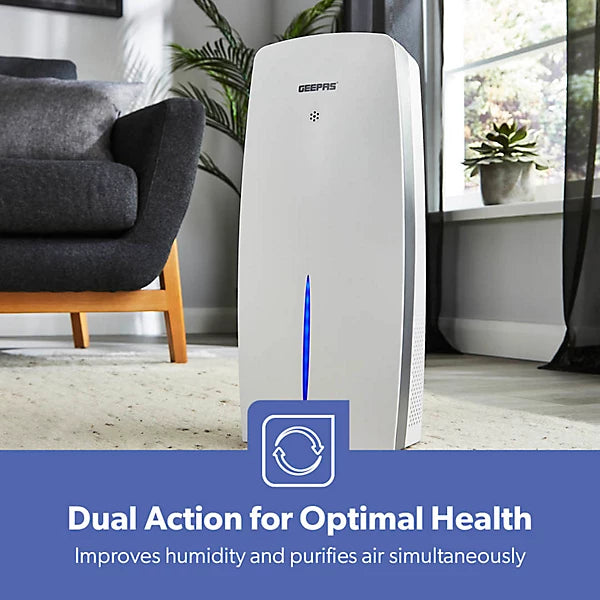 GEEPAS Smart 2-in-1 Air Purifier and Humidifier 8 Hour Timer Wifi Eanbled