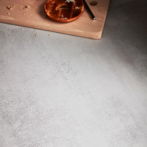 GoodHome 38mm Kala Matt Grey Concrete effect Laminate Square edge Kitchen Worktop