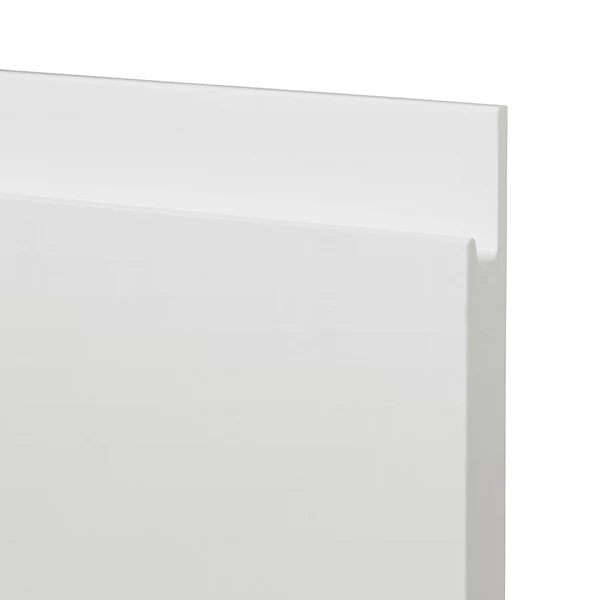 GoodHome Garcinia Integrated handle Gloss white Highline Cabinet door