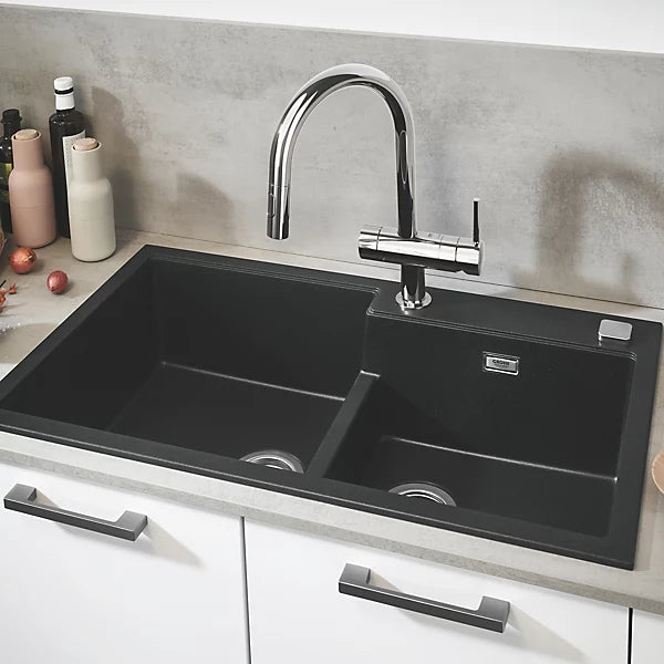 Grohe Minta Chrome-plated Kitchen Pull-out spray mono mixer Tap