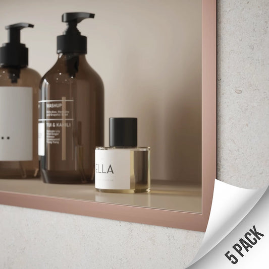 Homelux Copper Straight Edge Tile Trim for tiles up to 9mm - Value pack of 5 x 2.5m Trims