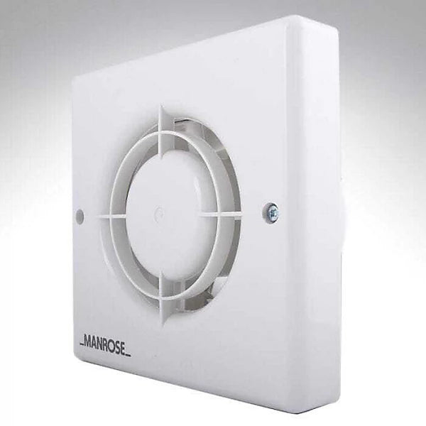 Manrose 4 Inch 100mm Bathroom Extractor Fan with Timer, 100mm Axial Extractor Fan Adjustable Timer - XF100T