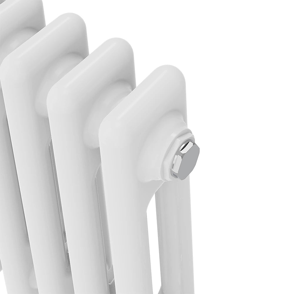 Right Radiators 600x1010 mm Horizontal Traditional 2 Column Cast Iron Style Radiator White