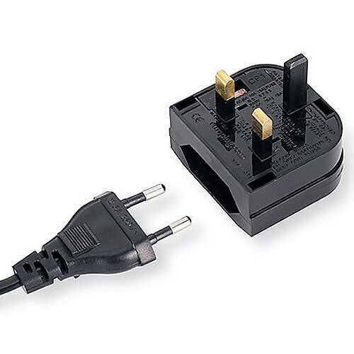 UK Mains to Euro Socket Adapter 3A For Converting EU Plug Lead Cable UK Mains to Euro Socket Adapter 3A For Converting EU Plug Lead Cable