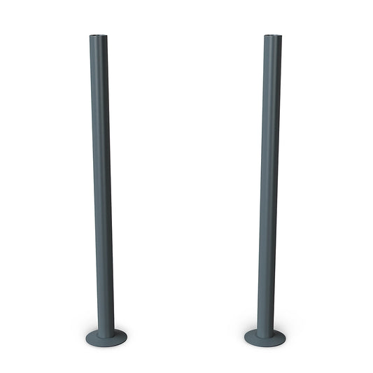 UK Radiators Matt Radiator Pipe Covers 300mm Anthracite Talus