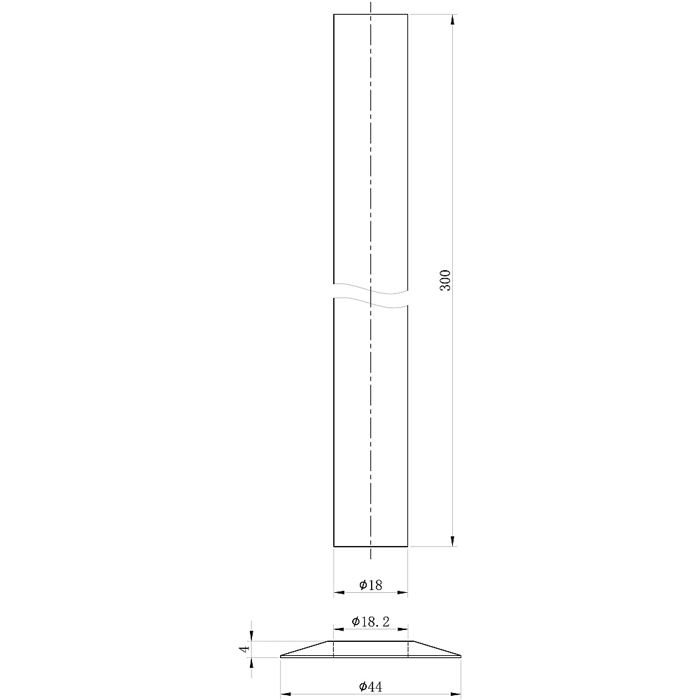 UK Radiators Matt Radiator Pipe Covers 300mm Anthracite Talus