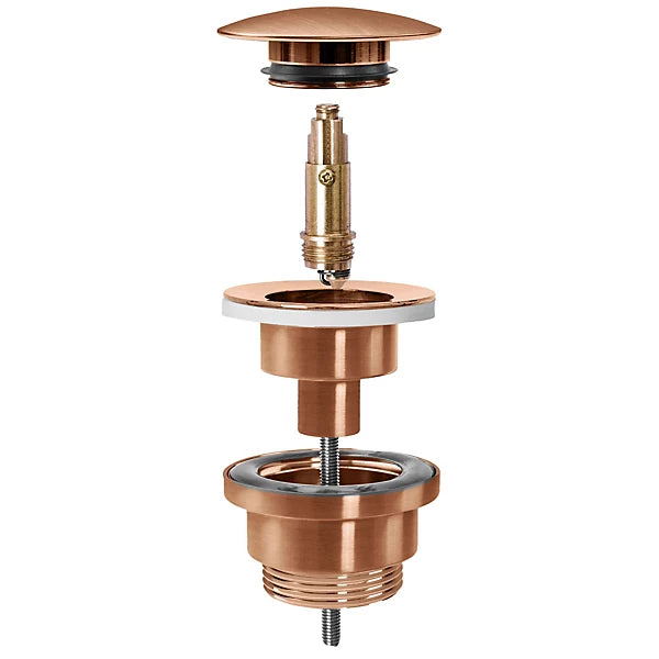 UNIVERSAL CLICK-CLACK PLUG REA BRUSHED COPPER, BRASS