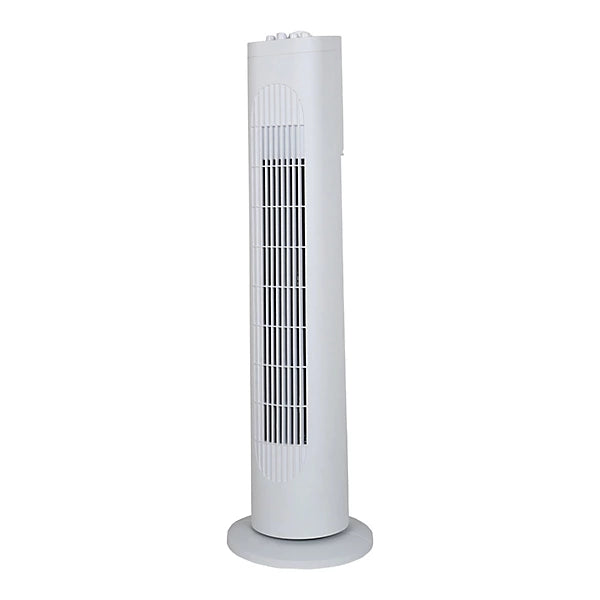 White 3-speed 220-240V Tower fan
