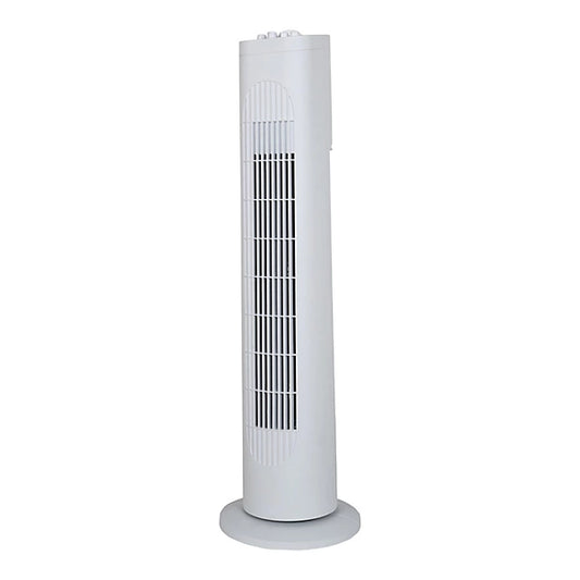 White 3-speed 220-240V Tower fan